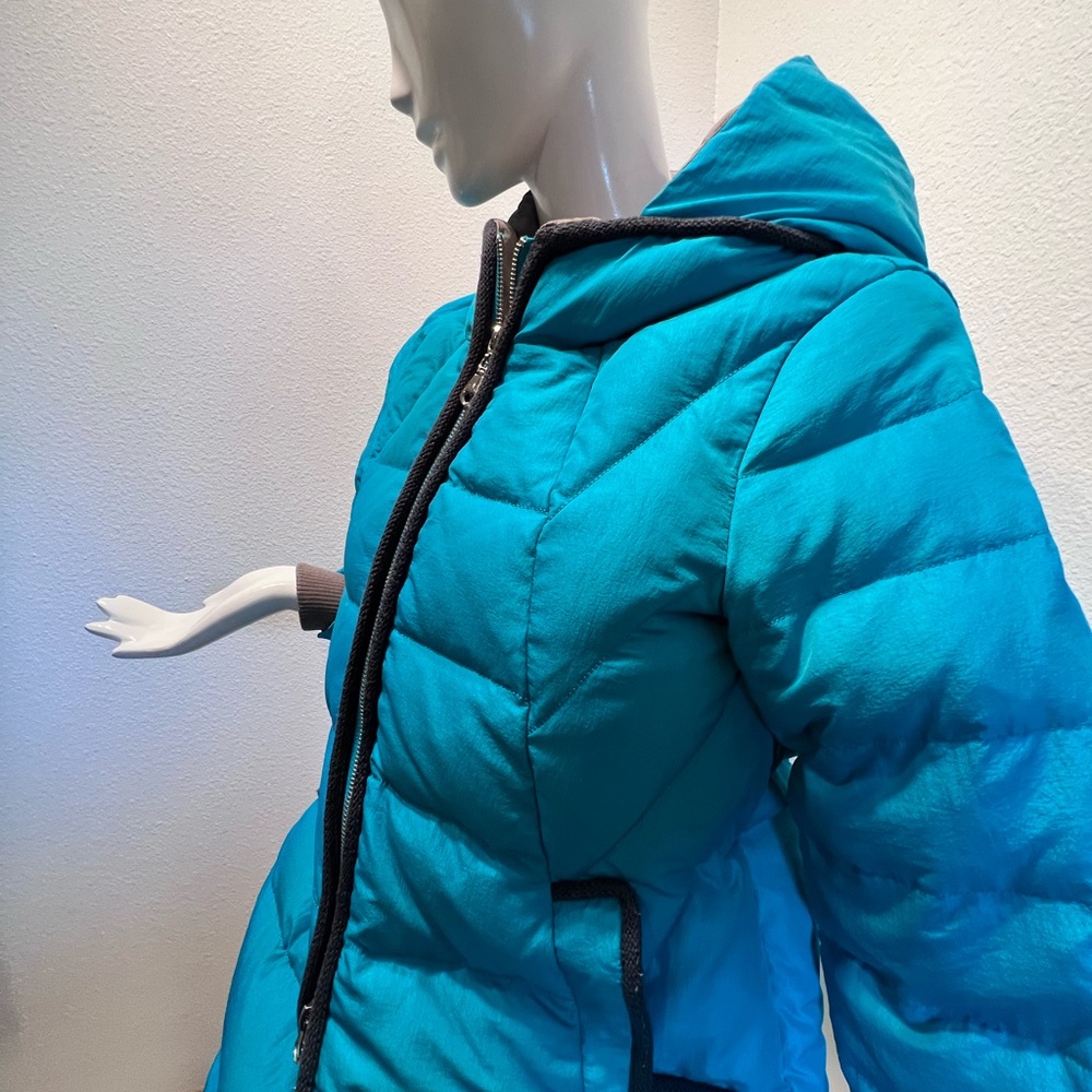BOSIDENG Collection Unisex Hooded Teal Hooded Down Filled Puffer Coat Si…